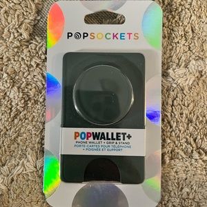 New Popsocket - Popwallet+ wallet & grip and stand. Dark green